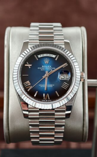 DayDate 228235 40mm WG RCF blue ombre dial SH3255 Weighted + gold plate