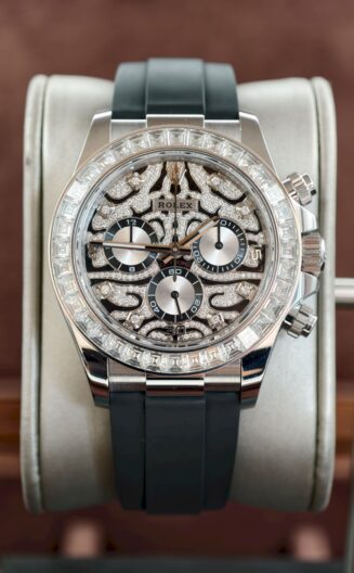 Daytona 116589TBR Eye of Tiger VSF mod moissanite bezel and dial