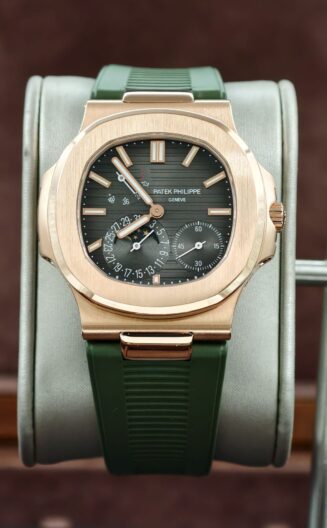 Nautilus 40mm 5712 rose gold-plated+rubber strap+sw kit+deep crystal