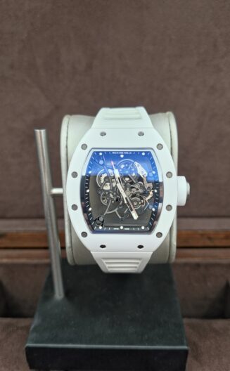 RM055 white cnc ceramic case with SH movement