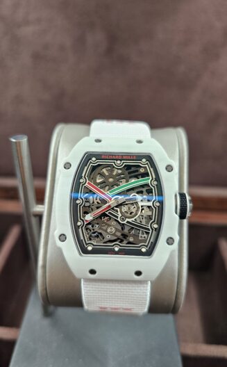 Custom Made RM67-02  White Nylon strap CRMA7 Clone