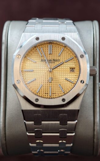 Royal Oak 15202 White Solid Gold 39mm CNC case gen K2121 Salmon Dial 39mm