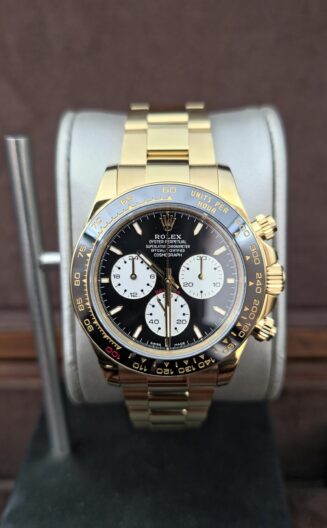 Daytona 126528LN 40mm Weighted Le Mans YG QF black dial YG Brcelet QF4132