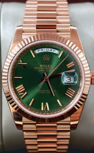 DayDate 228235 40mm RG RCF oliver dial SH3255 Weighted + gold plate