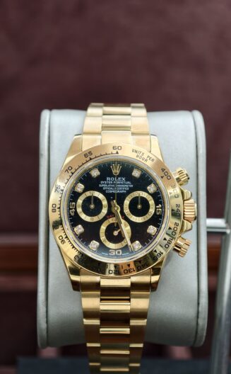 Daytona 116508 YG Weighted V3 VSF Black Diamon Dial Oyster Bracelet DD4130