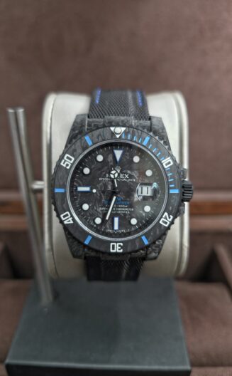 Submariner DIW DLC Sandblasted VSF Black-Blue Dial On DLC Bracelet DD3135