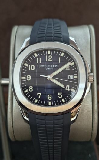 Aquanaut 5168G DDF blue dial weighted + gold plate