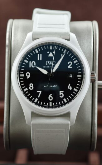 Pilot's Watch Chronograph TOP GUN IW389105 ​44.5mm White Cer/RU Black Dial APSF 69380