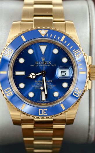 Submariner 116618LB 40mm 904L YG/YG Blue Dial VSF  gold plate