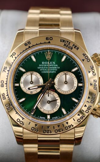 Daytona 116508 40mm YG/YG Green/Stk Dial VSF V3 DD4130 (Gain Weight)